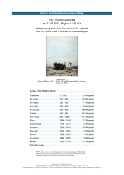 Auktionskatalog 181 - Kunst- und Auktionshaus Eva Aldag