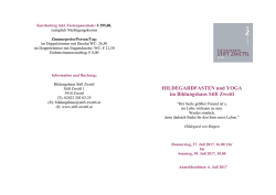 Information und Buchung