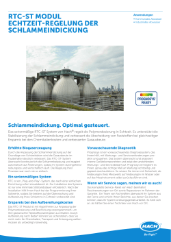 RTC-ST Modul EChTzEiT-REgElung dER SChlaMMEindiCkung