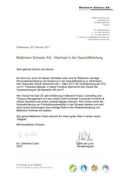 INFO - Blattmann Schweiz AG
