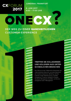 der weg zu einer ganzheitlichen customer experience