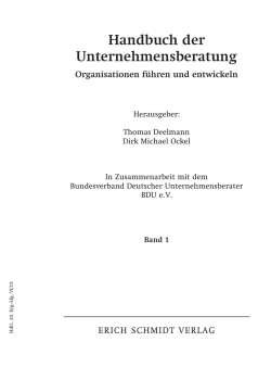 Handbuch der Unternehmensberatung