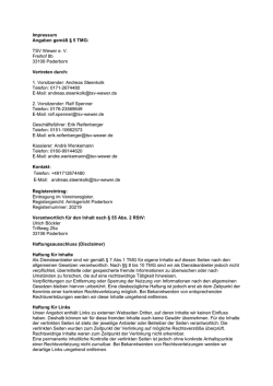 Impressum Angaben gem&auml;&szlig; &sect; 5 TMG - 1. Almetal