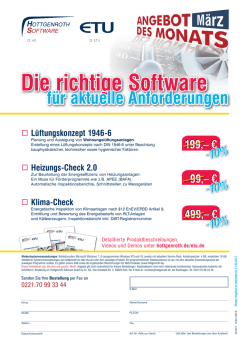 Die richtige Software - Hottgenroth Software