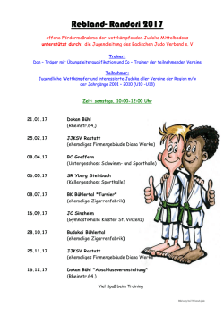 JJKSV Rastatt - Badischer Judo Verband