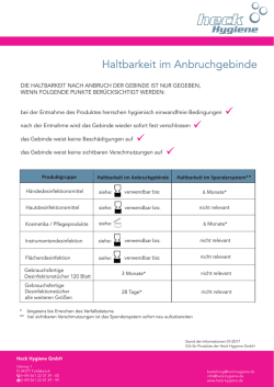Haltbarkeit im Anbruchgebinde &uuml; &uuml; &uuml; &uuml;