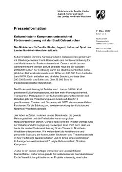 Presseinformation - Stadt Gelsenkirchen
