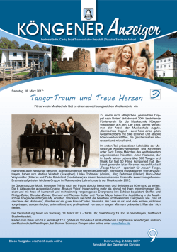 Redaktionelles - Köngener Anzeiger