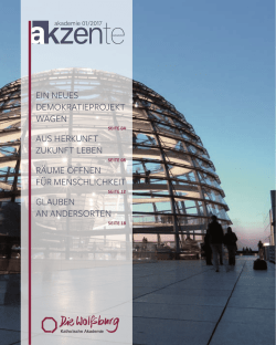 Die Aktuelle Ausgabe unseres Magazins Akademie