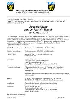 Isartalmarsch der Marschgruppe Oberbayern (35 km)