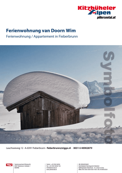 Ferienwohnung van Doorn Wim in Fieberbrunn