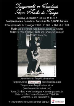 Gran Noche de Tango am 20. Mai 2017 &raquo; Flyer laden