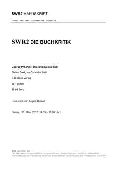 SWR2 DIE BUCHKRITIK