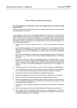 Drucksachen allgemein - Nieders&auml;chsischer Landtag
