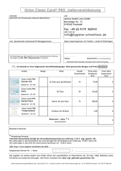 Bestellformular herunterladen