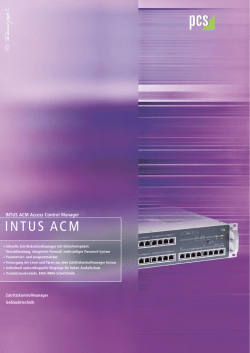 intus acm - PCS Systemtechnik
