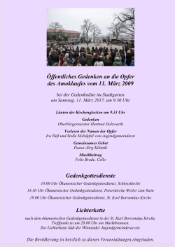 Programm für den 11