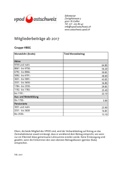 Gruppe VBSG - beim VPOD Ostschweiz