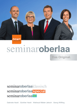 Folder Seminar Oberlaa