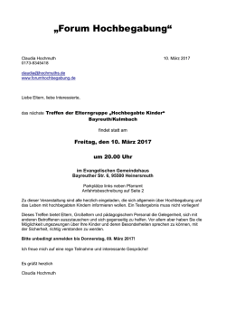 hier - Forum Hochbegabung