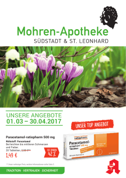1,49 € 01. 03 – 30.04.2017 - Mohren