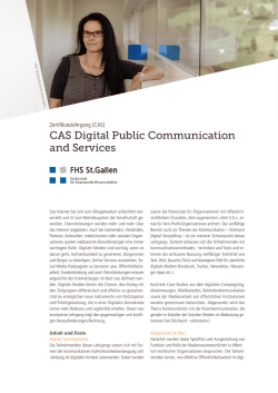 CAS Digital Public Communication and Services