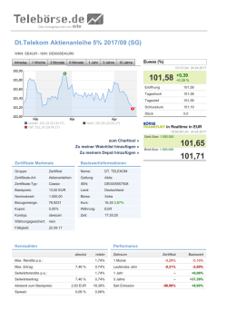 Dt.Telekom Aktienanleihe 5% 2017/09 (SG)