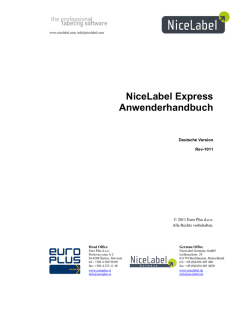 NiceLabel Express 5 Handbuch
