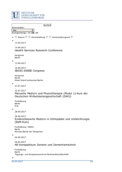Seite als PDF - Deutsche Gesellschaft für Unfallchirurgie