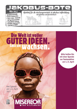 Jakobus-Bote M&auml;rz 2017 - Pfarreiengemeinschaft Sodenberg