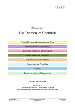 Die Themen im &Uuml;berblick
