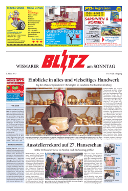 Einblicke in altes und vielseitiges Handwerk Ausstellerrekord auf 27