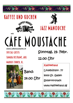 Jazz Manouche Kaffee und Kuchen