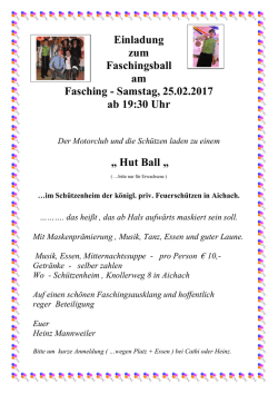 Hut Ball - MC Aichach