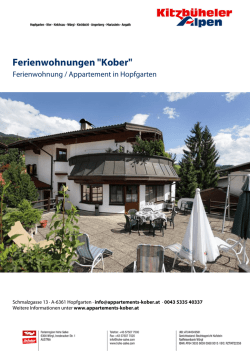 Ferienwohnungen "Kober" in Hopfgarten