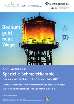 Bochum geht neue Wege - Bergmannsheil Bochum