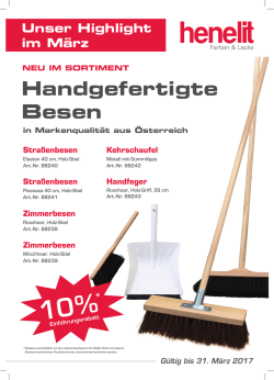 Handgefertigte Besen