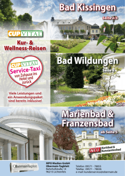 Bad Wildungen Bad Kissingen Marienbad