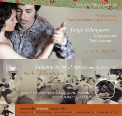 Tangonacht im el abrazo am 18. März 2017 Noche de invitados