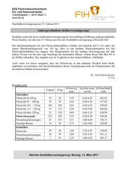 Marktbericht