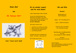 Flyer für Eulenball 2017
