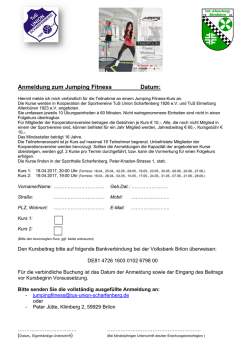 JumpingFitness - TuS Union Scharfenberg 1926