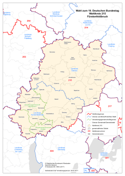 Karte des Wahlkreises 215