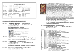 GOTTESDIENSTE - Sankt Bonifaz