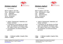 Himbeer-Joghurt Himbeer-Joghurt