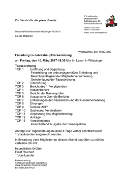 Einladung - OGV