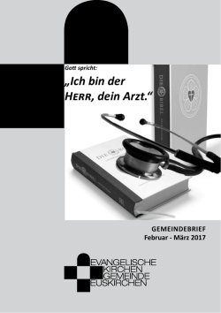 Ich bin der Herr, dein Arzt. - Evangelische Kirchengemeinde