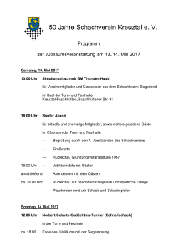 SVKT50-Programm - Schachbezirk Siegerland