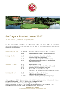 Golftage_Haugschlag_2017 - GC-&Ouml;CV