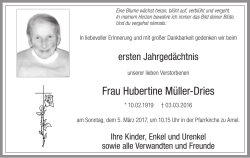 Frau Hubertine Müller-Dries